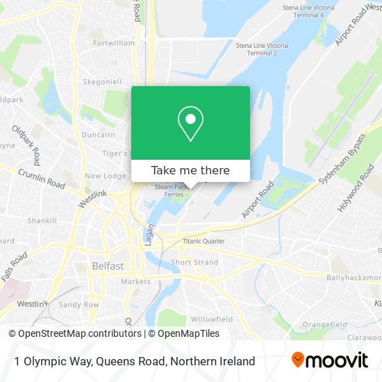 1 Olympic Way, Queens Road map