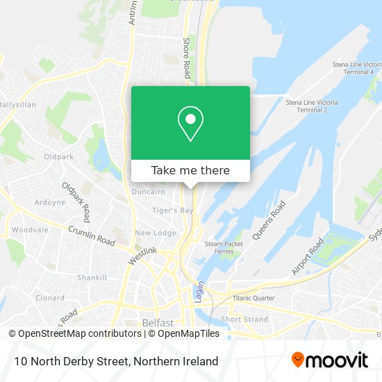 10 North Derby Street map