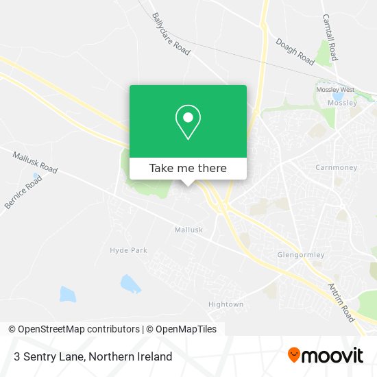 3 Sentry Lane map
