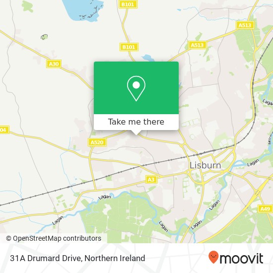 31A Drumard Drive map