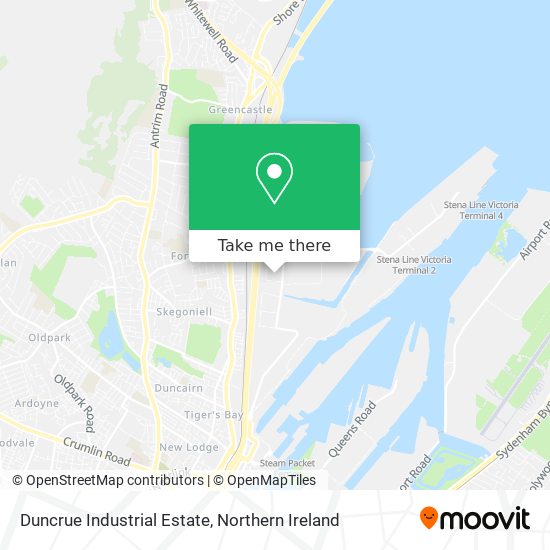 Duncrue Industrial Estate map