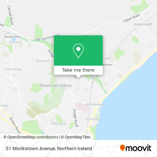 51 Monkstown Avenue map