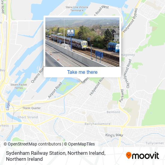 Sydenham Railway Station, Northern Ireland map