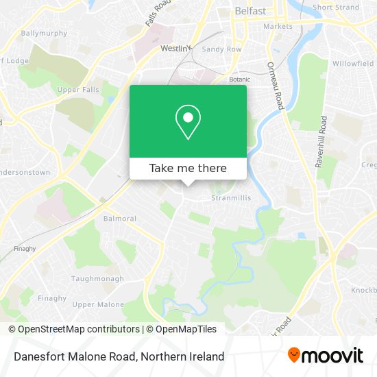 Danesfort Malone Road map