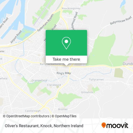 Oliver's Restaurant, Knock map