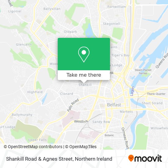 Shankill Road & Agnes Street map