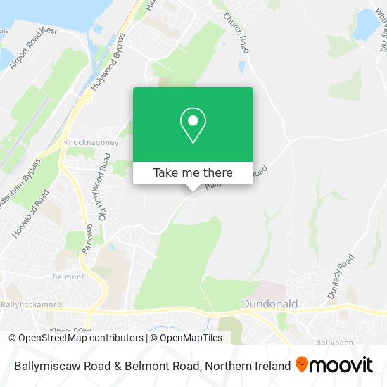 Ballymiscaw Road & Belmont Road map