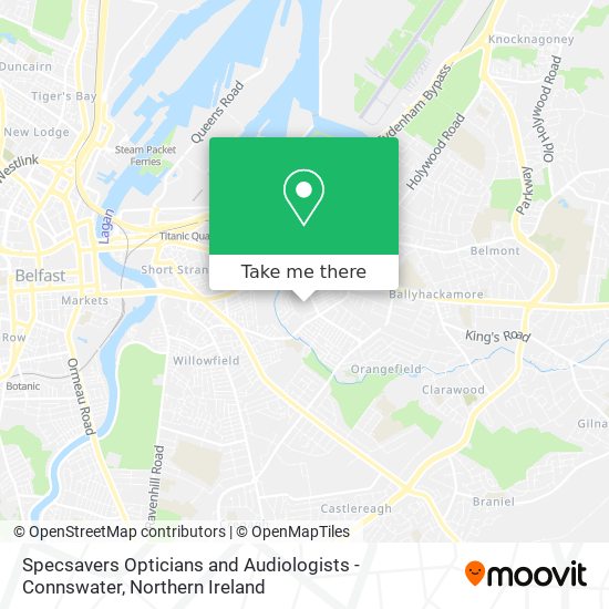 Specsavers Opticians and Audiologists - Connswater map