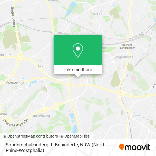Карта Sonderschulkinderg. f. Behinderte