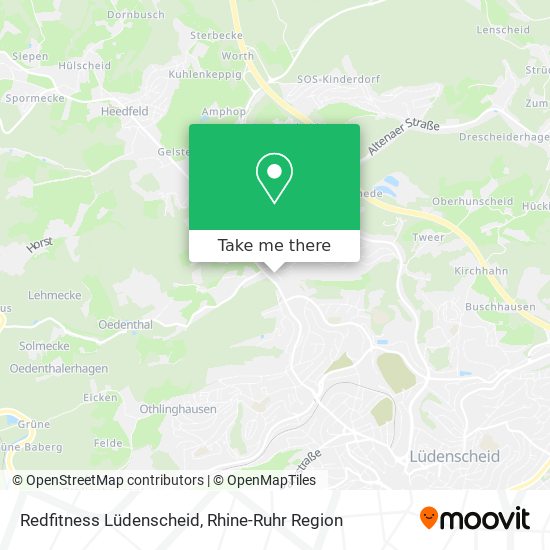 Redfitness Lüdenscheid map