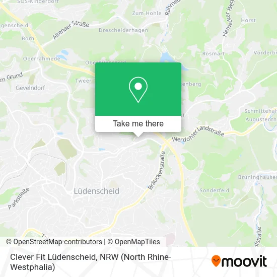 Clever Fit Lüdenscheid map