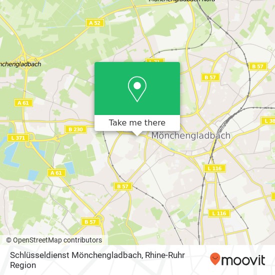 Карта Schlüsseldienst Mönchengladbach