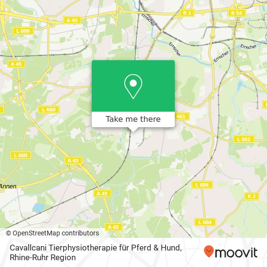 Cavallcani Tierphysiotherapie für Pferd & Hund map