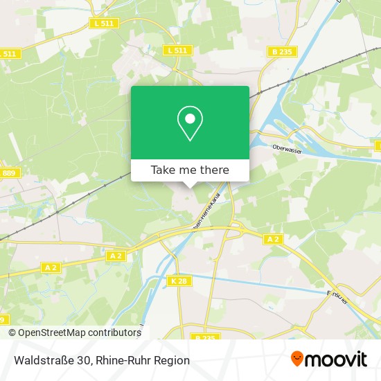 Карта Waldstraße 30