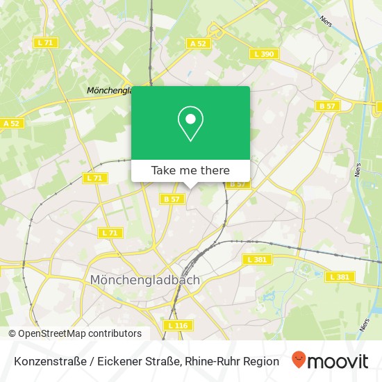 Konzenstraße / Eickener Straße map