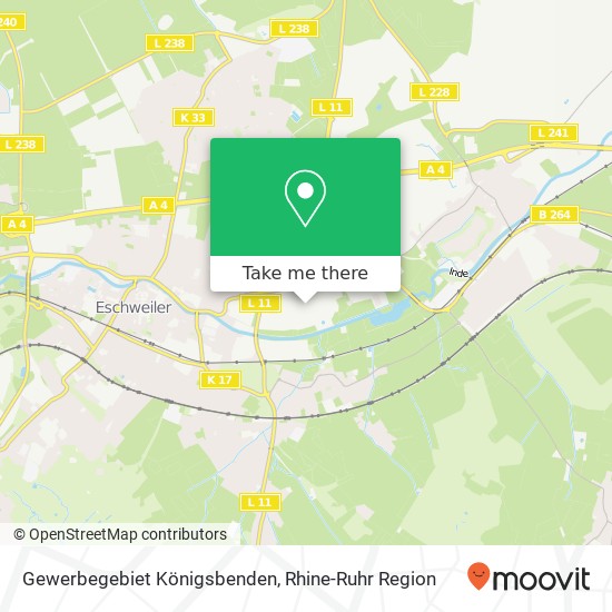 Gewerbegebiet Königsbenden map