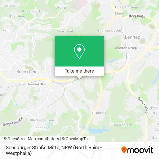 Sensburger Straße Mitte map