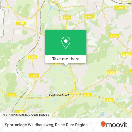 Sportanlage Waldhausweg map