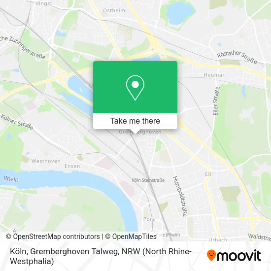 Карта Köln, Gremberghoven Talweg
