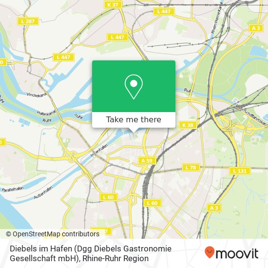 Diebels im Hafen (Dgg Diebels Gastronomie Gesellschaft mbH) map