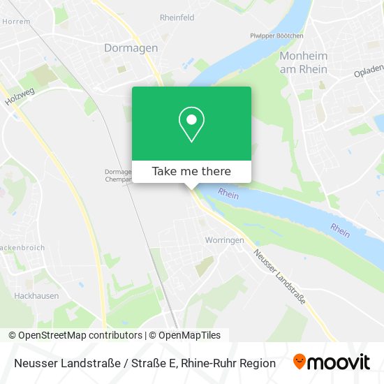 Neusser Landstraße / Straße E map