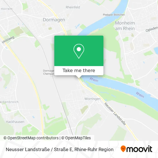 Карта Neusser Landstraße / Straße E