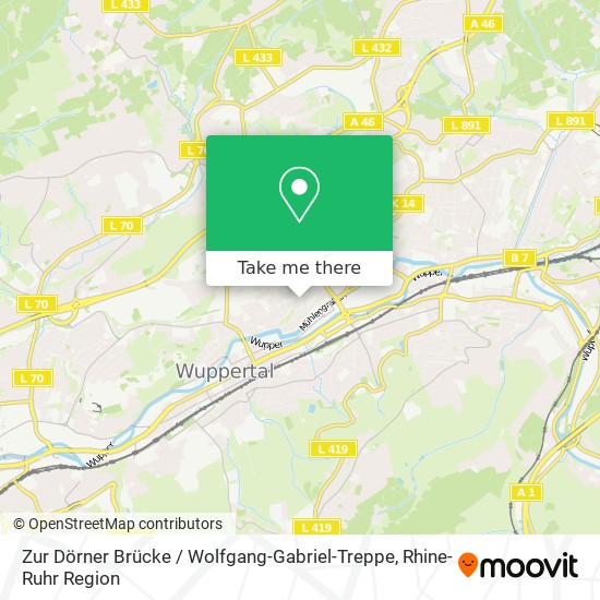 Zur Dörner Brücke / Wolfgang-Gabriel-Treppe map