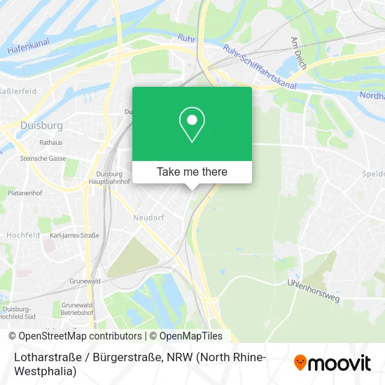 Карта Lotharstraße / Bürgerstraße