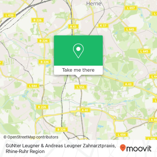 GüNter Leugner & Andreas Leugner Zahnarztpraxis map