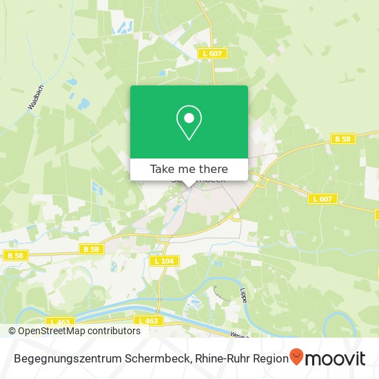 Begegnungszentrum Schermbeck map