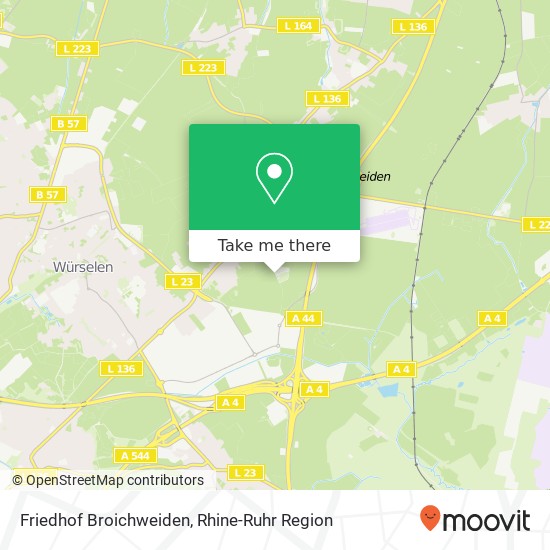 Friedhof Broichweiden map