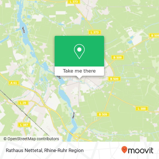 Rathaus Nettetal map