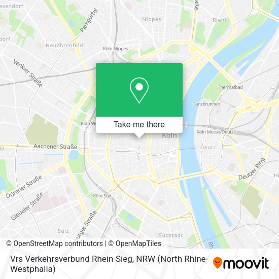 Карта Vrs Verkehrsverbund Rhein-Sieg