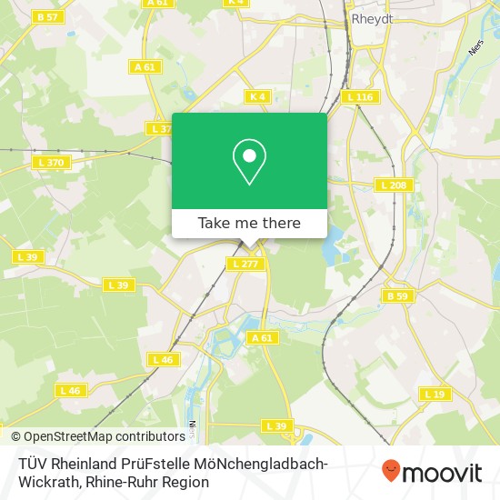 TÜV Rheinland PrüFstelle MöNchengladbach-Wickrath map