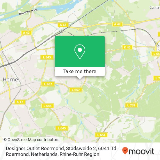 Designer Outlet Roermond, Stadsweide 2, 6041 Td Roermond, Netherlands map