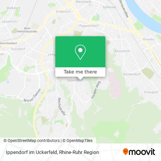 Ippendorf im Uckerfeld map