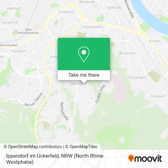 Карта Ippendorf im Uckerfeld