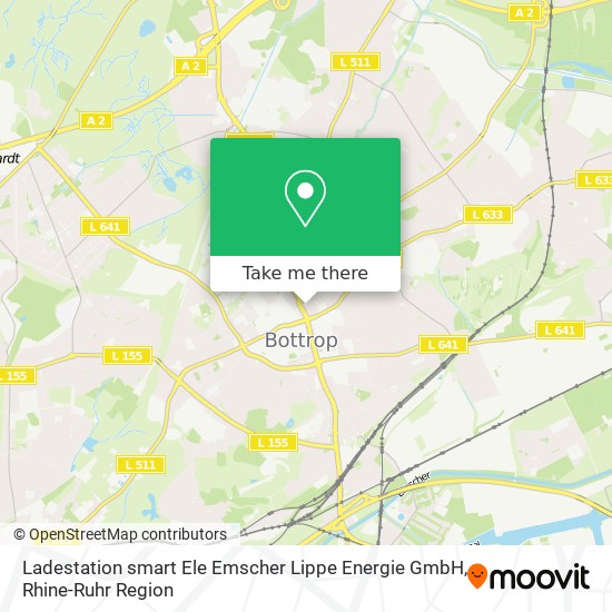 Карта Ladestation smart Ele Emscher Lippe Energie GmbH