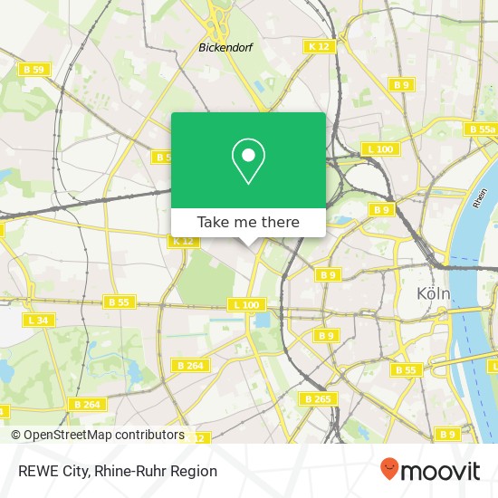 REWE City map