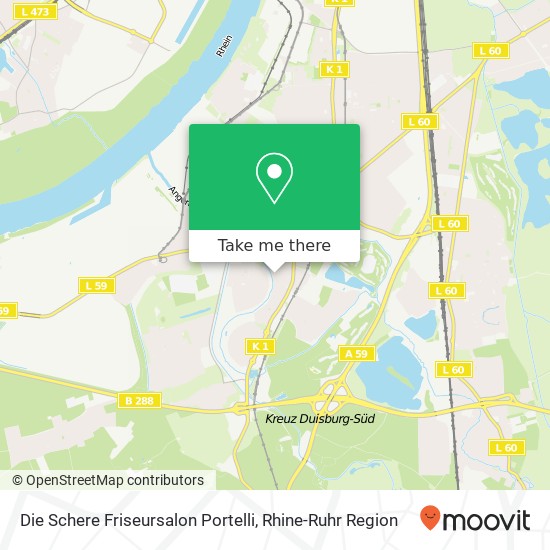 Die Schere Friseursalon Portelli map