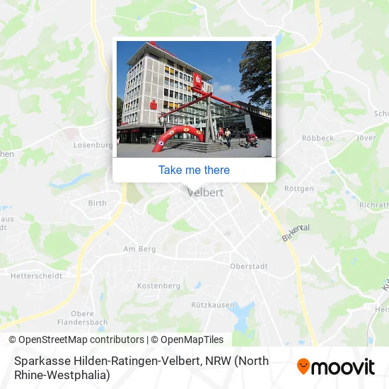 Карта Sparkasse Hilden-Ratingen-Velbert