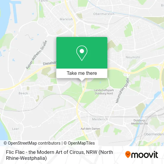 Карта Flic Flac - the Modern Art of Circus