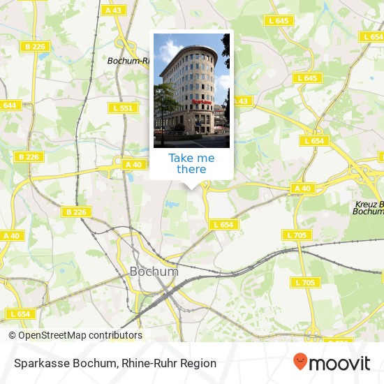 Sparkasse Bochum map