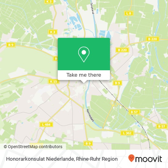 Карта Honorarkonsulat Niederlande