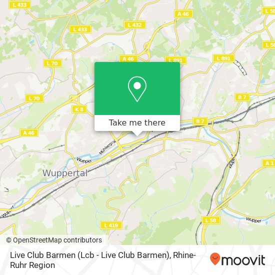 Live Club Barmen map