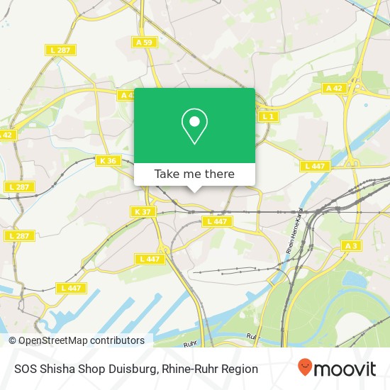 Карта SOS Shisha Shop Duisburg
