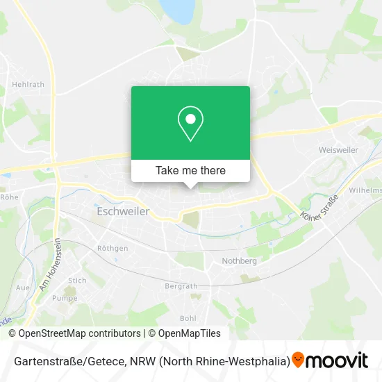 Карта Gartenstraße/Getece