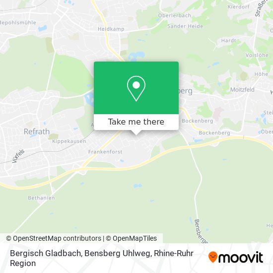 Bergisch Gladbach, Bensberg Uhlweg map