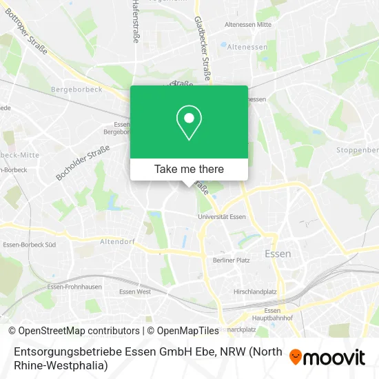 Карта Entsorgungsbetriebe Essen GmbH Ebe