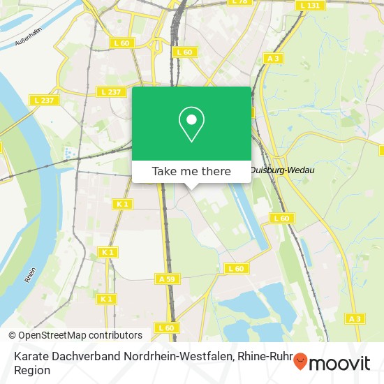 Karate Dachverband Nordrhein-Westfalen map